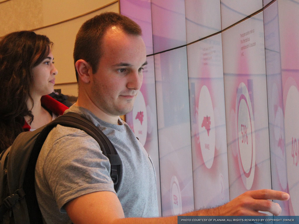 Coarse controls in a public, collaborative space, The Emerging Issues Commons, Raleigh, North Carolina.